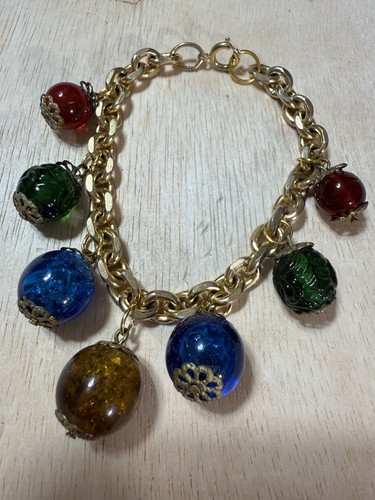 Bracciale vintage vetro - bracciale,