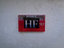 Audiocassetta vintage SONY HF 90 * rara dalla Francia 1995 *