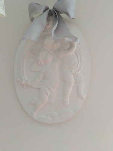 Capezzale gesso ovale con - ovale,