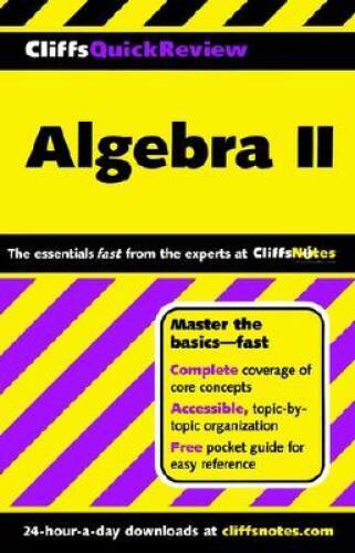Cliffsquickreview algebra - algebra, ii