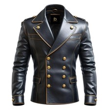 Blazer doppiopetto uomo pelle