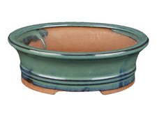 Vaso per bonsai ovale in gres