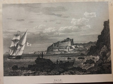 1850 litografia veduta - litografia,