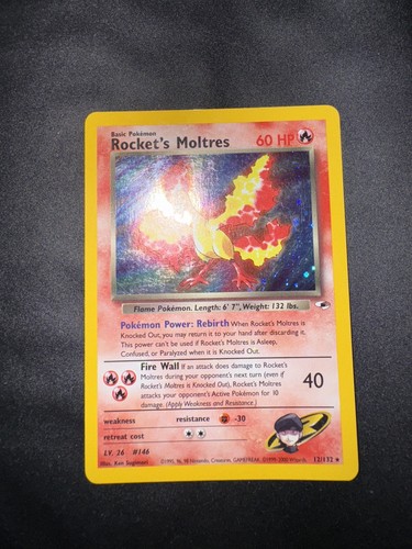 Pokemon rocket moltres holo - rocket's,