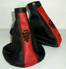 cuffia cambio freno nero rosso