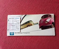 VOLKSWAGEN VW TRANSPORTER T1 BUS KOMBI VAN PICK UP AMBULANZA Brochure '50