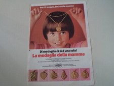 advertising Pubblicità 1971 GIOIELLI MEDAGLIA UNOAERRE UNO A ERRE