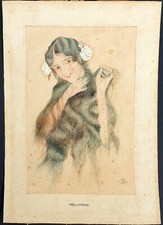 acquerello melisande donna