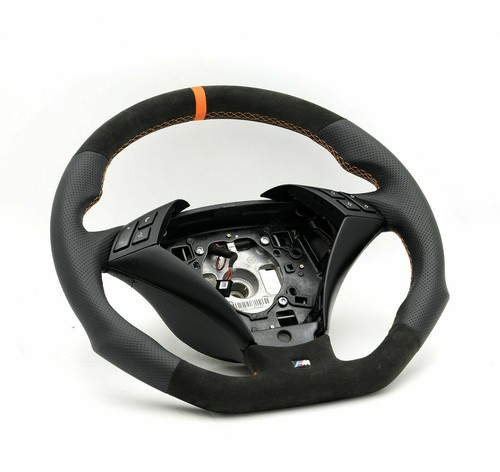 Volante appiattito pelle - in,