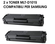 2 TONER MLT-D101S COMPATIBILE SAMSUNG SCX-3405W SCX-3400 SCX-3400F SCX-3405FW