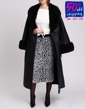 RRP €335 JUST CAVALLI gonna midi in maglia taglia S sfoderata vita elasticizzata bicolore