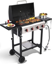 4 Burner Gas Grill with Cast