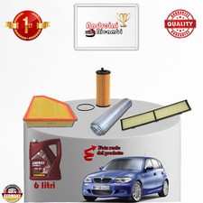 KIT TAGLIANDO FILTRI + OLIO BMW SERIE 1 118d 105KW 143CV DAL 2009 -> 2012