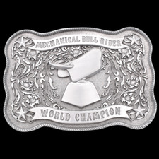 Fibbia per cintura meccanica Bull Rider campione del mondo