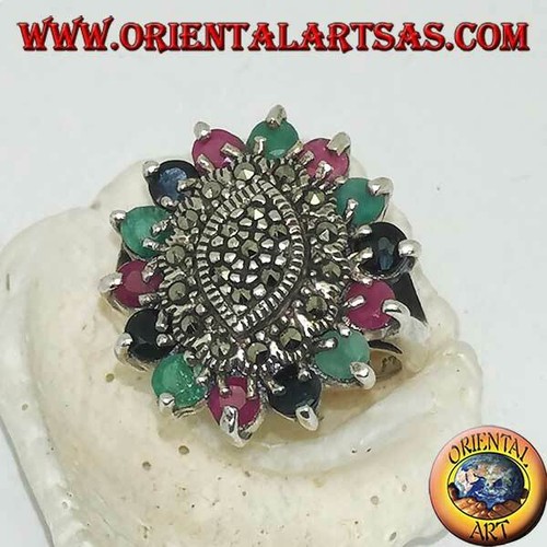 Anello argento 925 - 925‰, navetta