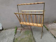 Portariviste anni 40 ottone bambu design Aldo Tura Macabo 