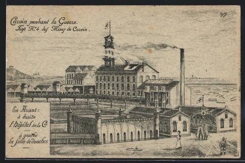 Cpa illustrateur carvin fosse - cpa, carvin,
