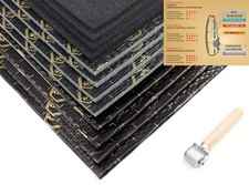 (€56,33/m²) STP Gold Door Kit isolamento tappetini in schiuma di butile di alluminio per 2 porte auto