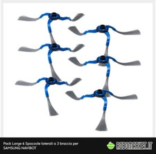 KIT RICAMBI 6 SPAZZOLE SAMSUNG NAVIBOT 8930 8937 8939 8940 8950 8958 8980 8981