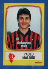 CALCIATORI PANINI 1985/86 MALDINI ROOKIE #154 ORIGINALE RECUPERATO RARO