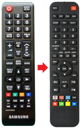 Telecomando adatto per samsung - adatto,
