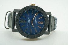 Bulgari Carbon Gold Automatic 40mm Blue Dial 102634 02/2017 10920U