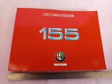 manuale uso manutenzione originale 1992 Alfa Romeo 155 2.5 V6 1.8 2.0 T.Spark