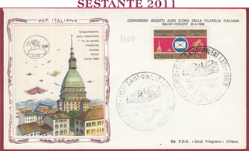 Italia fdc filagrano - italia, società