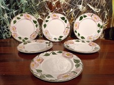 VILLEROY & BOCH Germany WILD ROSE - 6 bellissimi piatti Ø 26 cm