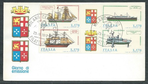 1977 italia fdc poste italiane - 1977,
