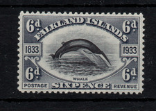 Isole Falkland 1933 6d grigio