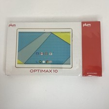Plum Mobile Optimax 10 Tablet Z711 Android Phablet Bianco Nuovo Con Scatola Sigillato