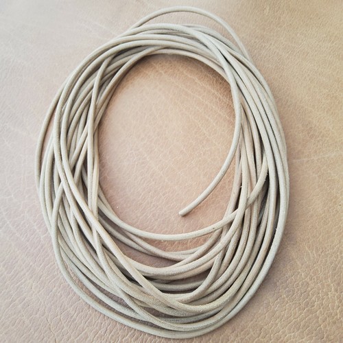 Corda cuoio naturale 6mm - , senza