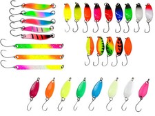 Super Lotto 30 Spoon Pesca Spinning Trota Trout Area Game Mini Ondulanti Trote