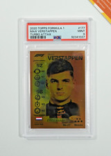 Topps PSA 9 Formula 1 Max Verstappen Gold #177 Turbo Attax 2020 inglese