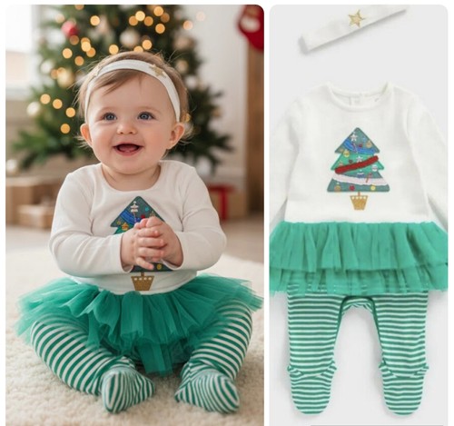 Pagliaccetto natalizio bambina
