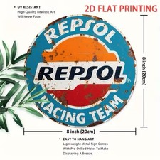 Targa Metallo Vintage Repsol