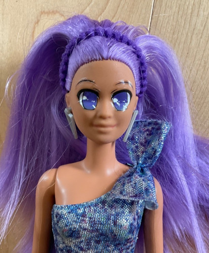 Occhi viola capelli barbie - viola,,