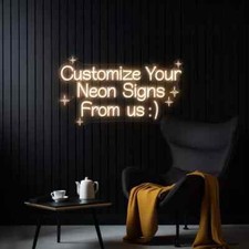 Insegna Neon LED Personalizzata | Decorazione Parete Acrilica Personalizzata per Casa, Affari ed Eventi
