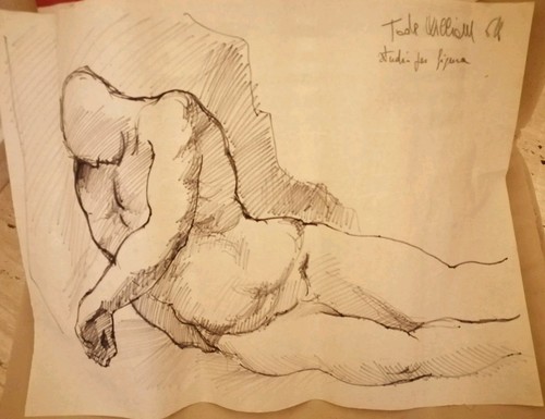 Antico disegno pennarello - antico,