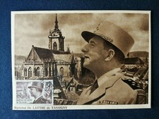 Francia Scheda Postale Yvert 920 Maresciallo Di Lattre Tassigny Strasburgo 1964