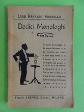 VASSALLO*DODICI MONOLOGHI DI GANDOLIN-TREVES 1925