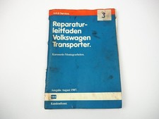 Guida Riparazione VW Transporter T3 Manuale Officina Montaggio Carrozzeria 1987