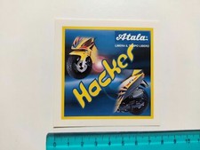 ADESIVO ATALA HACKER STICKER AUTOCOLLANT AUFKLEBER VINTAGE 80s ORIGINAL