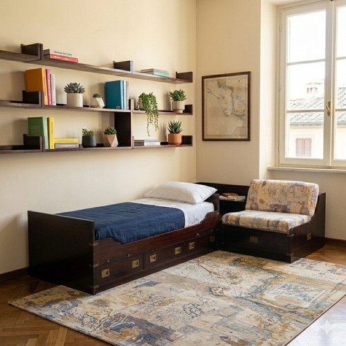 Letto singolo antico stile - singolo,