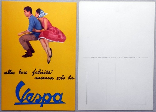 Vespa piaggio cartolina - piaggio,