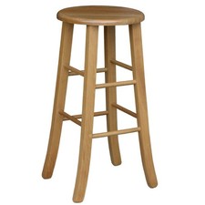 Sgabello di legno con seduta