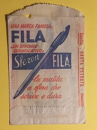 Bustina pubblicitaria fila - pubblicitaria,