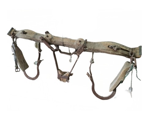 Antico giogo legno - antico, a