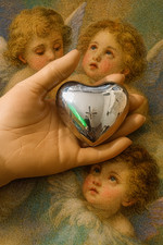 Cuore Bombato in Acciaio con